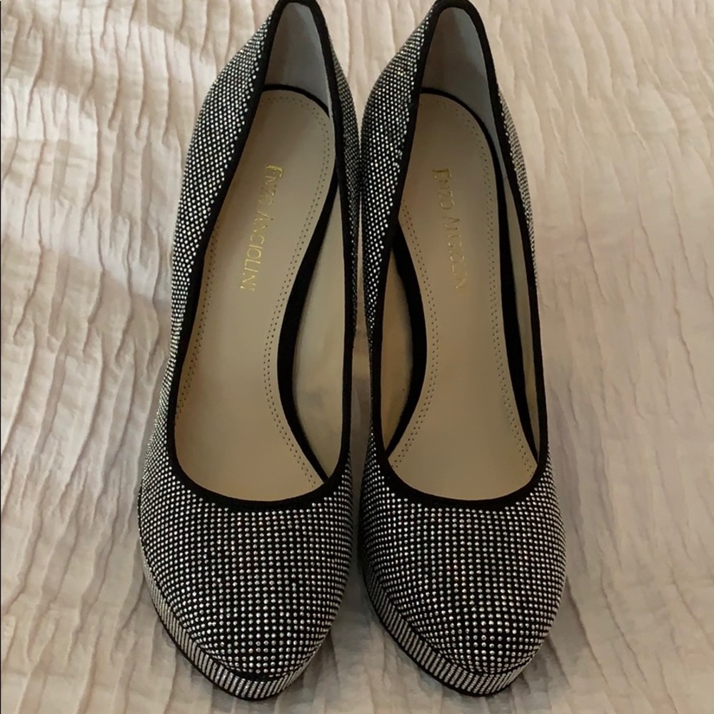 Silver Studded Heels (8.5)